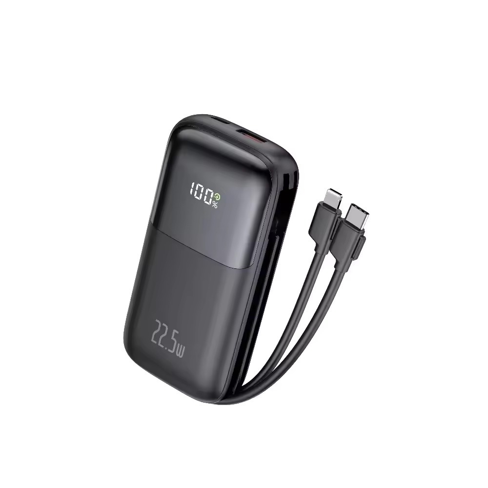 Custom Powerbank 2024 - 2-in-1 10000mAh Power Bank with Built-In Cable and PD 20W Fast Charging Mobile Charger - Image 7