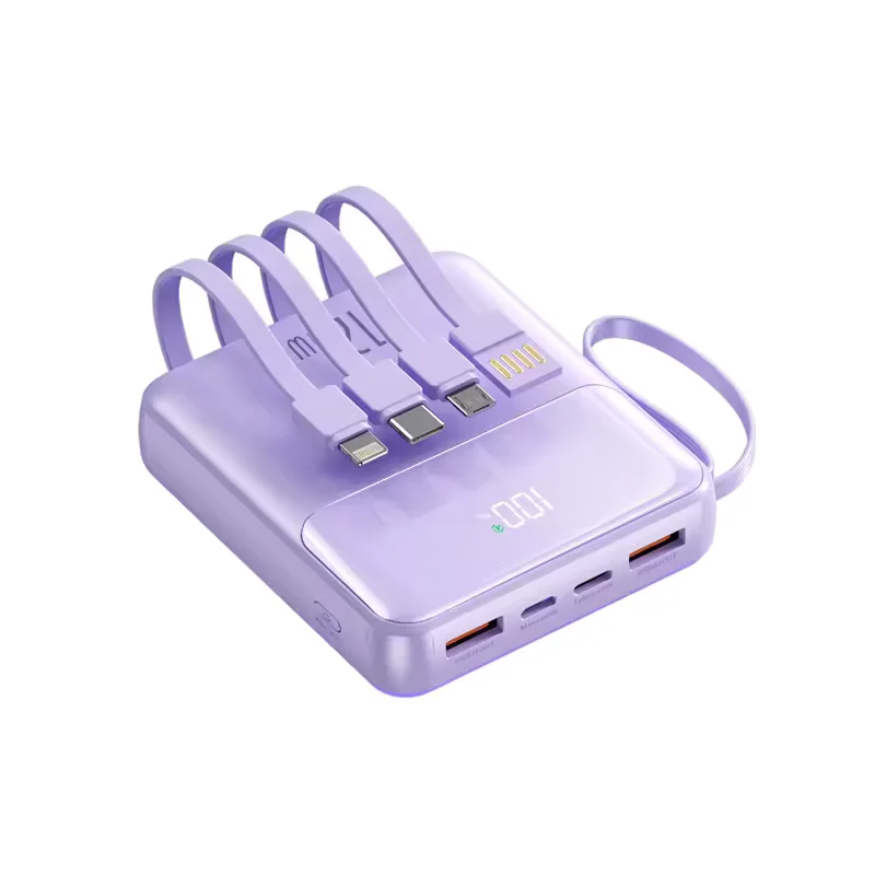 UBT1228 Built-in Cables Power Bank – 10000mAh, Fast Charging, Multi-Port Output - Image 4