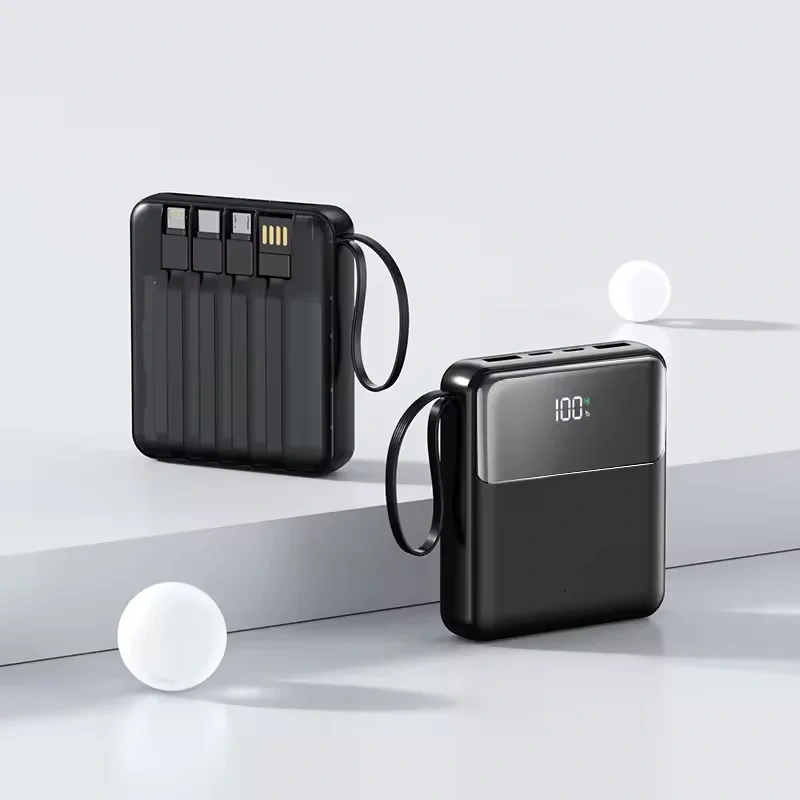 UBT1228 Built-in Cables Power Bank – 10000mAh, Fast Charging, Multi-Port Output - Image 5